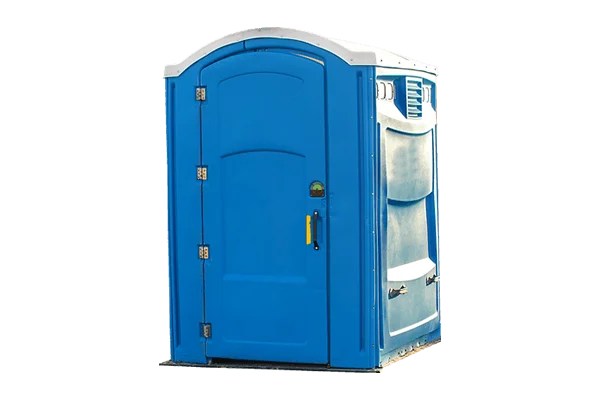 Spacious portable toilet model shown for accessibility planning